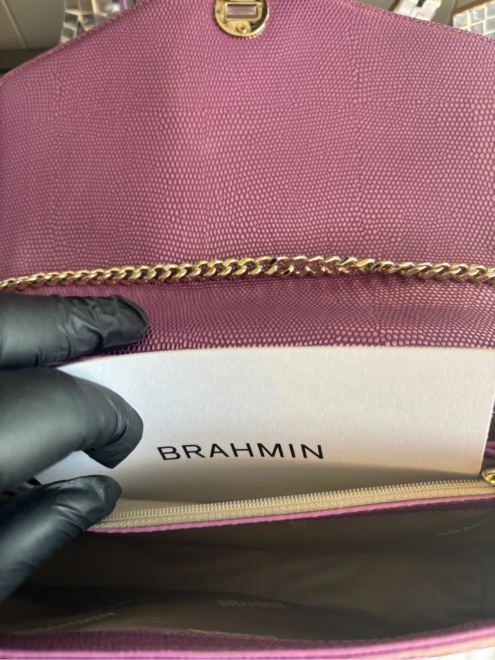 ⭐️Brahmin Rosalie Rose Water‎ Akoni Bag
